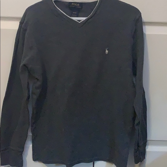 Ralph Lauren vneck waffle sweater - Picture 2 of 2